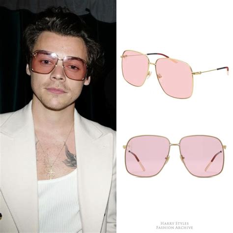 harry styles pink gucci sunglasses|Harry Styles Gucci capsules.